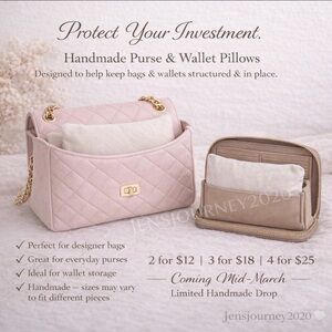 Handmade Fancy Bag Purse and Wallet pillows coming soon 🔜 mid March